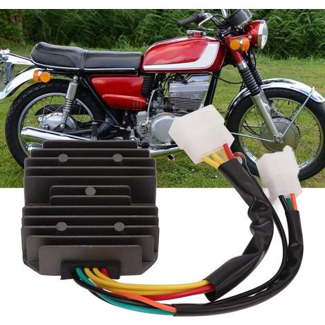 Regulador de voltaje de motocicleta de 7 pines 32800-31021 para Suzuki GT380 GT550 TS400, pieza de repuesto (1/5)
