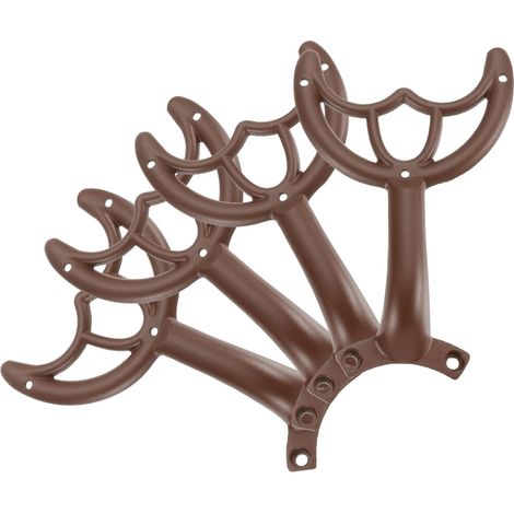 Lot de 4 bras de rechange pour ventilateur de plafond, 132,1 cm, kit de montage pour remplacer les pales de ventilateur usées, café