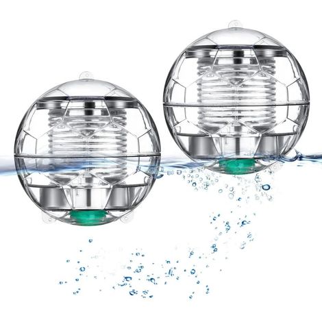 Lampe Lumière de piscine Solaire Énergie Lampe Flottante Étang avec Couleur Changement étanche Balle suspendue de Lumière pour Jardin Piscine Arbre en Plastique ABS [Classe énergétique A] (1/5)
