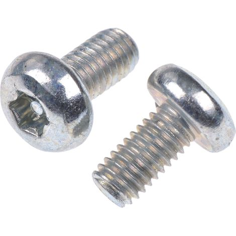 Vis de sécurité inviolable, M3 x 6mm, tête Cylindrique, en Acier ( Prix pour Sachet de 100 )
