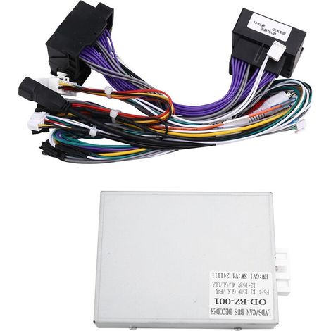 Adattatore per cablaggio auto a 16 pin, decodificatore Canbus, cavo di alimentazione per autoradio Android per GLK X204 GLC X253 (1/2)