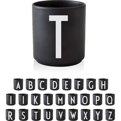 Tasse a Cafe (A-Z) Cadeau Homme, Cadeau Femme Idéal pour Decoration, Decoration Table Porcelaine Mug avec Initiale Tasse Cappuccino Tasses à thé, 250 Ml (1/5)