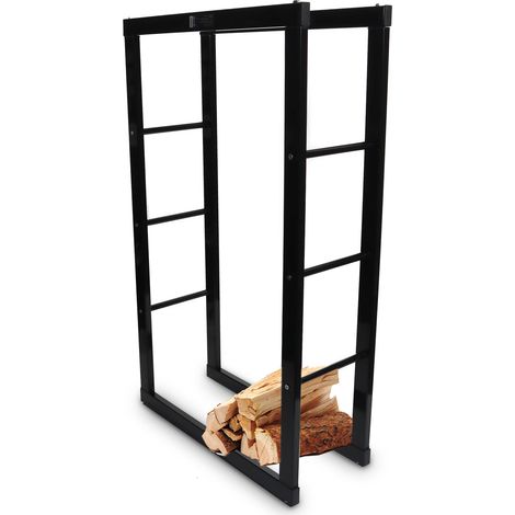 Bituxx Kaminholzständer Holzlager Kaminholzkorb Brennholzhalter Holzablage Kaminholzregal 60 x 100 aus Metall