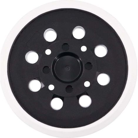 Platine de ponçage auto-agrippant 125 mm avec 8 trous pour ponceuses excentriques Bosch PEX 300 AE et PEX 400 AE