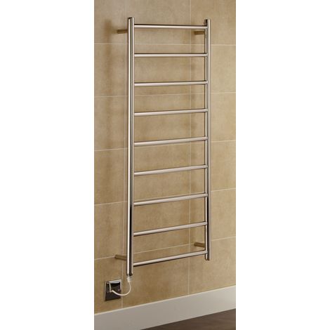 Davos Electric Stainless Steel Towel Rail 500 x 1200 Bathroom Towel Radiator