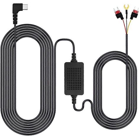 Kit de câble fixe pour caméra embarquée de voiture (3,5 m), 12/24 V vers 5 V 3 A. (1/5)