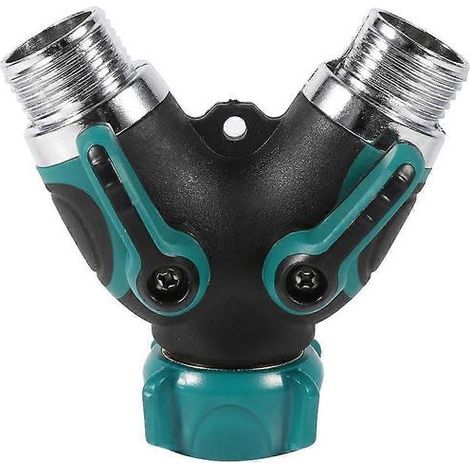 Raccordo a Y a 2 vie da 3/4" NPT per tubo da giardino (1/5)