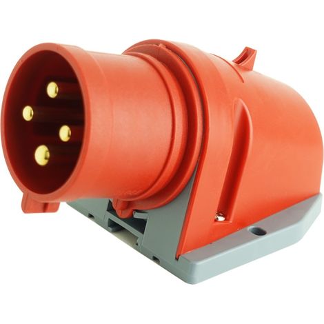 Spina di alimentazione per montaggio superficiale CEE 4P 16A 400V IP44, spina industriale (1/5)