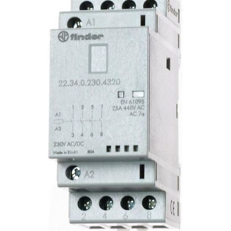 Finder Installationsschütz 22.34.0.230.4320 4 Schliesser 1 STK