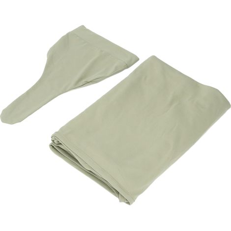 Couverture d'emmaillotage douce pour nouveau-né, ensemble serviette et bonnet pour nourrisson, grande taille, verte (1/5)