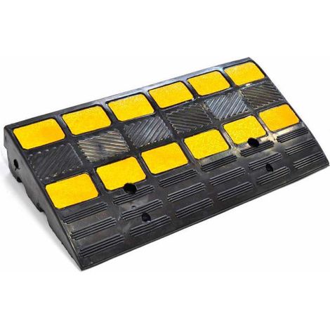 Rampa de caucho Carga Max 40T RR100                 Estructura Recta / Altura 10cm (1/2)