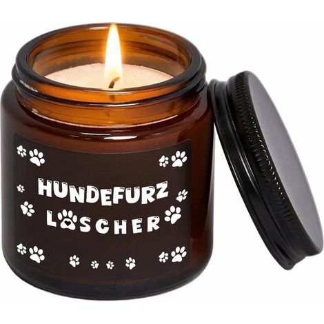 Duftkerze Hundefurz Löscher mit Lavendelduft, Geschenk für Hundebesitzer Frauen