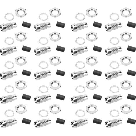 20 supports de LED à montage sur collerette, en laiton, pour diodes électroluminescentes, culot concave en métal, 5 mm F5 (1/5)