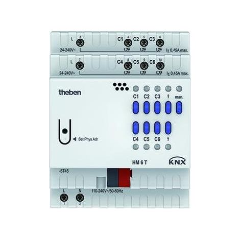Theben HM 6 T KNX Heizungsaktor für 6 Heizkreise mit therm. Stellantrieben (1/5)
