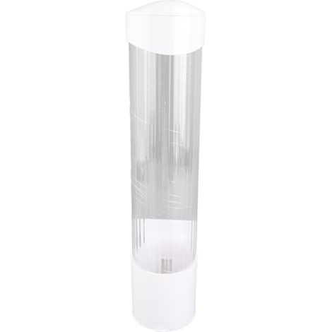Dispenser di bicchieri di carta antipolvere, supporto in plastica da 7,5 cm, pratico contenitore da 50 bicchieri. (1/5)
