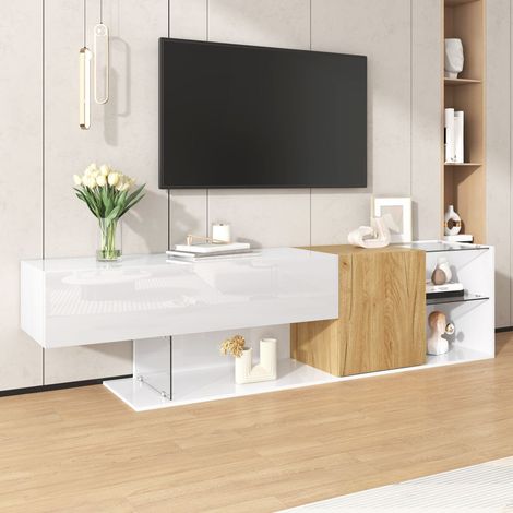 Meuble tv industriel – 180, meuble tv , stilvoller tv-schrank mit praktischer aufbewahrung für wohnzimmer, minimalistisches (1/5)
