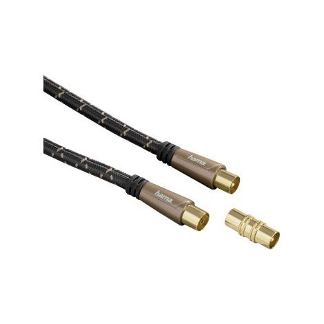 Hama 1,5 m Koaxialkabel, 120 dB, vergoldet - für