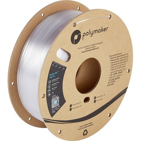 Polymaker PB01011 PolyLite Filamento per stampante 3D PETG resistente al calore, Elevata resistenza alla trazione 1.75 (1/5)