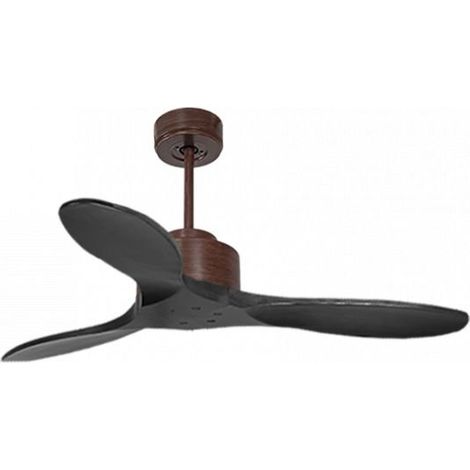 Modulo de KlassFan - Super destratificateur et ventilateur DC 106 cm Marron pales bois noir sans Lumière 15 à 20 m² (1/5)