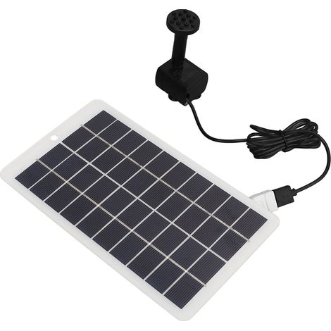 Pompe solaire professionnelle pour fontaine, haute efficacité, 4W 5V, idéale pour jardin et terrasse extérieurs. (1/5)
