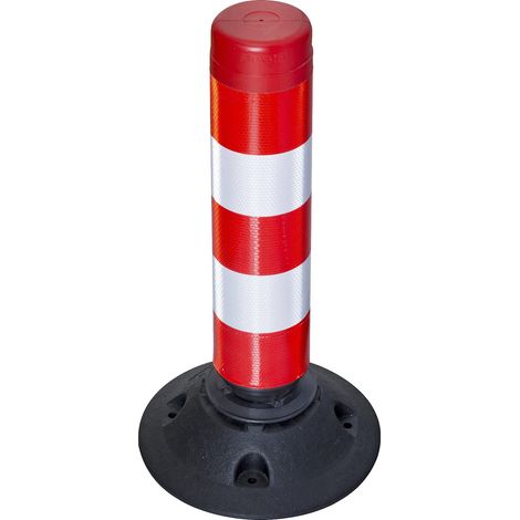 Moravia, Potelet de signalisation, hauteur 460 mm, rouge / (1/4)