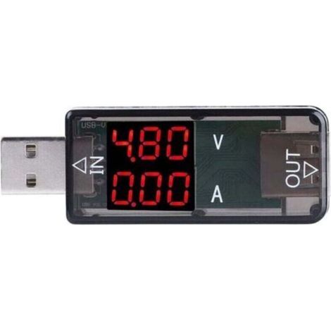 USB Tester Multimeter, 3.2-10V 0-3A USB Digital Current and Voltage Tester Meter Voltmeter Ammeter 0.01 Accuracy Multimeter Charger (1/4)