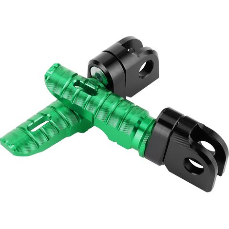 Paar vordere Fußrasten aus Aluminiumlegierung, passend für Kawasaki Ninja Z125 PRO, Z250/SL, Z400, Z900, Grün (1/5)
