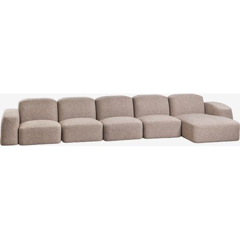 Divano modulare Bastian Chaise Longue destro a 5 pezzi SKLUM             (1/5)