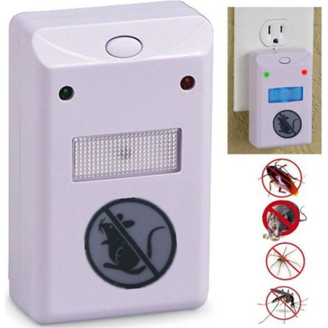 Répulsif Ultrason Et Electromagnetique - Pour Souris Rats Araignées Cafards Puces - Usage Intérieur Maison Garage Sous-Sol - 1 Piece (1/5)