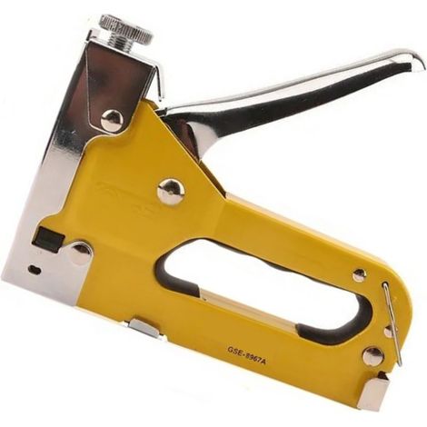 Cloueuse manuelle standard, cloueuse trois-en-un, cloueuse pneumatique, cloueuse en U, cloueuse pour peinture sur acier, cloueuse pour cadres photo. (1/4)