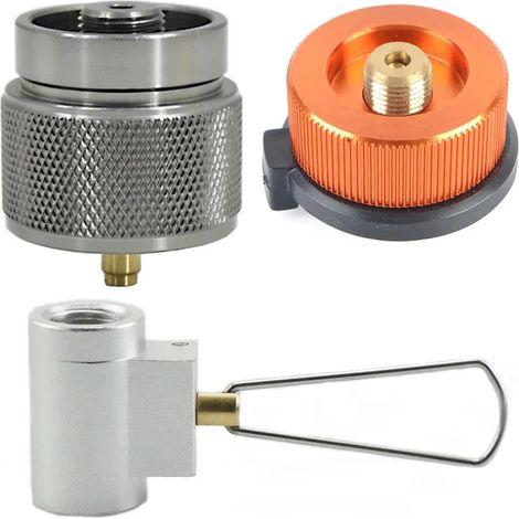 Adaptateur de gonflage pour réservoir de réchaud de camping extérieur, adaptateur de bouteille de gaz MAPP à charge mutuelle isobutane/butane, recharge de gaz pour vaporisateur, réchauds de cuisine po (1/5)