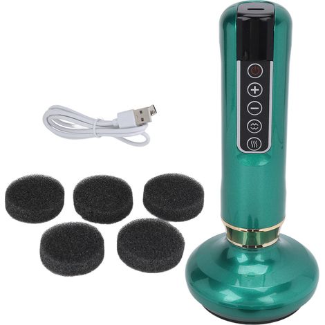 Appareil De Ventouses Électrique - Chauffage À Lumière Rouge - Rechargeable - Pour Dos Et Corps - 12 Niveaux D'aspiration - 1 Pièce