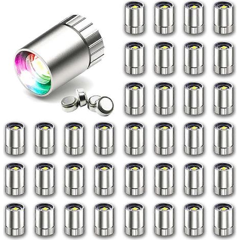Lot de 36 lampes LED pour travaux manuels, spots lumineux à piles A-- (1/5)