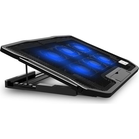 Laptop-Kühlständer mit zwei USB-Lüftern und LED-Beleuchtung, Laptop-Kühlpad für Notebooks (1/5)
