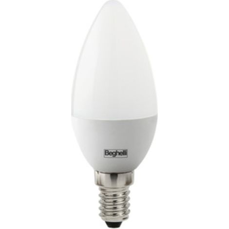 BEGHELLI LED OLIVA E14  5W 56820 FREDDA 6500K PLAST- BEGHELLI- 10,0 pz
