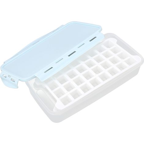 Moule à Glaçons Silicone Souple 1.7L Double Couche 64 Cases DIY pour Maison (1/5)