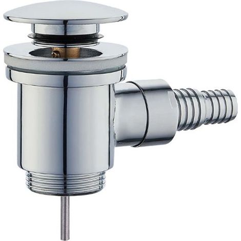 Piletta click clack attacco lavatrice universale cromata 1"1/4  Tecom