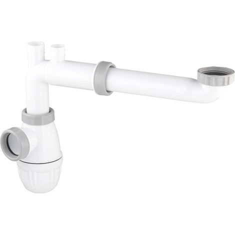 Kit gain de place tubulure lavabo raccordement facile (1/5)