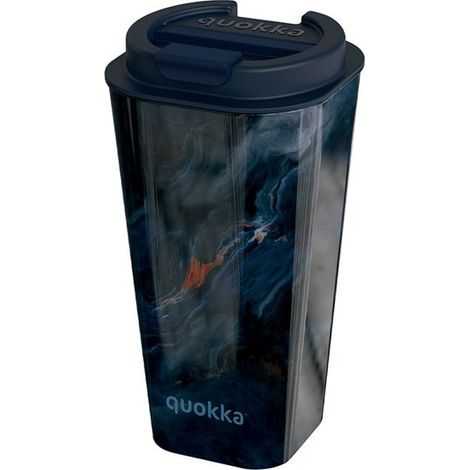 Quokka Vaso Cafe Doble Pared - Mug double paroi 450 ml (Pierre foncée)