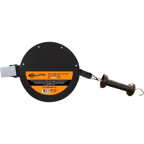 Enrollador de cable Gallagher rol-poortset terra 18 metros resistente