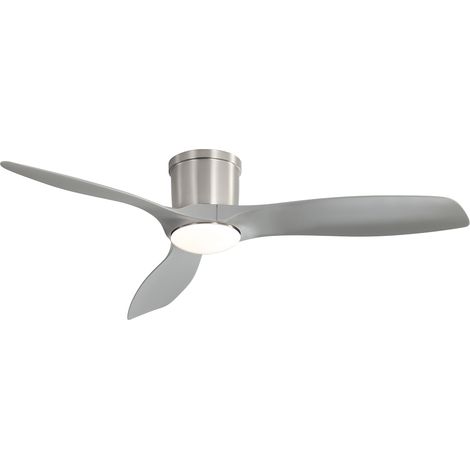 52" Deckenventilator mit LED-Licht - 18W DC Motor, 3-Farbdimmen, Speicherfunktion, Timer (1/4/8h),  für Wohnzimmer & Schlafzimmer