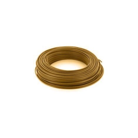 100m de fil 1,5mm² marron rigide câble H07V-U (1225016)
