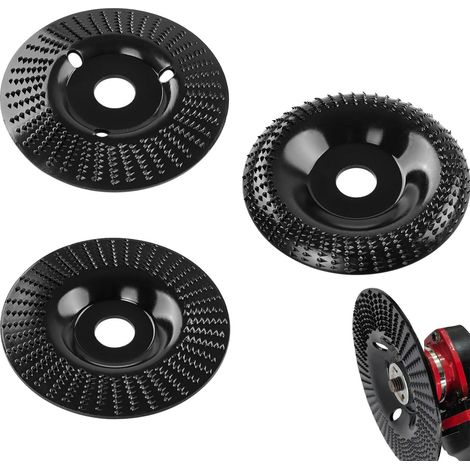 3-teiliges Set aus 125-mm-Holzschleifscheiben, Schleifscheiben für Holz, Set zum Formen, Schleifen, Schneiden und Schnitzen von Holz – Scheiben für Winkelschleifer (1/5)
