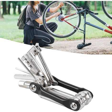 T25 Tragbares Werkzeugset für Fahrradwartung, universelles Falt-Set aus Edelstahl (1/5)