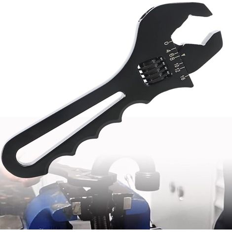Kit d'outils de montage réglable en aluminium pour adaptateur de montage de tuyau à une extrémité, noir (1/5)