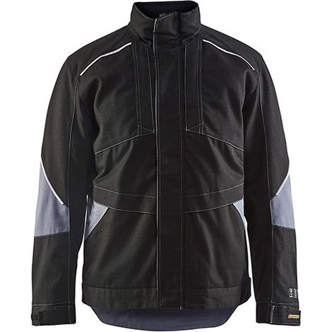 Veste de travail hiver retardant flamme 4961 - Noir/Gris clair XL (1/2)