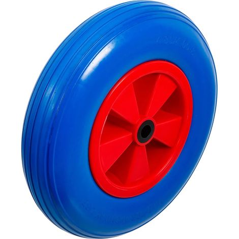 Roue de brouette BGS TECHNIC, 80656, PU, rouge/bleu, 400 mm (1/2)