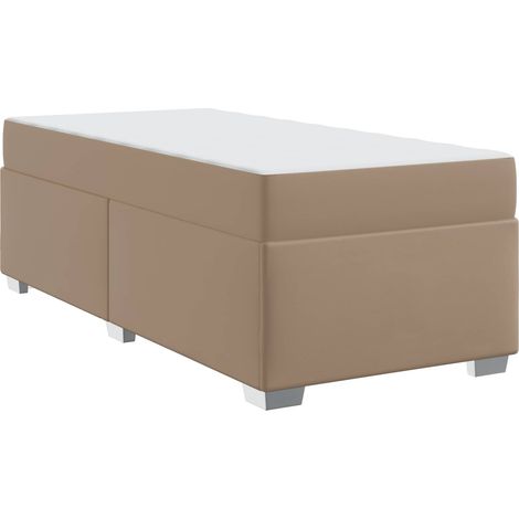 Maison Exclusive - Bettrahmen mit Matratze Cappuccino 90 x 200 cm