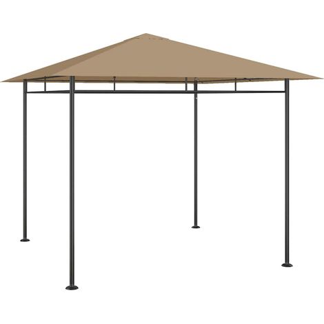 vidaXL Belvédère 3x3x2,7 m Taupe 180 g/m² (1/4)