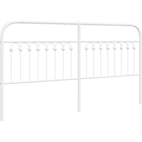 Maison Exclusive - Cabecero de repuesto de metal blanco 180 cm